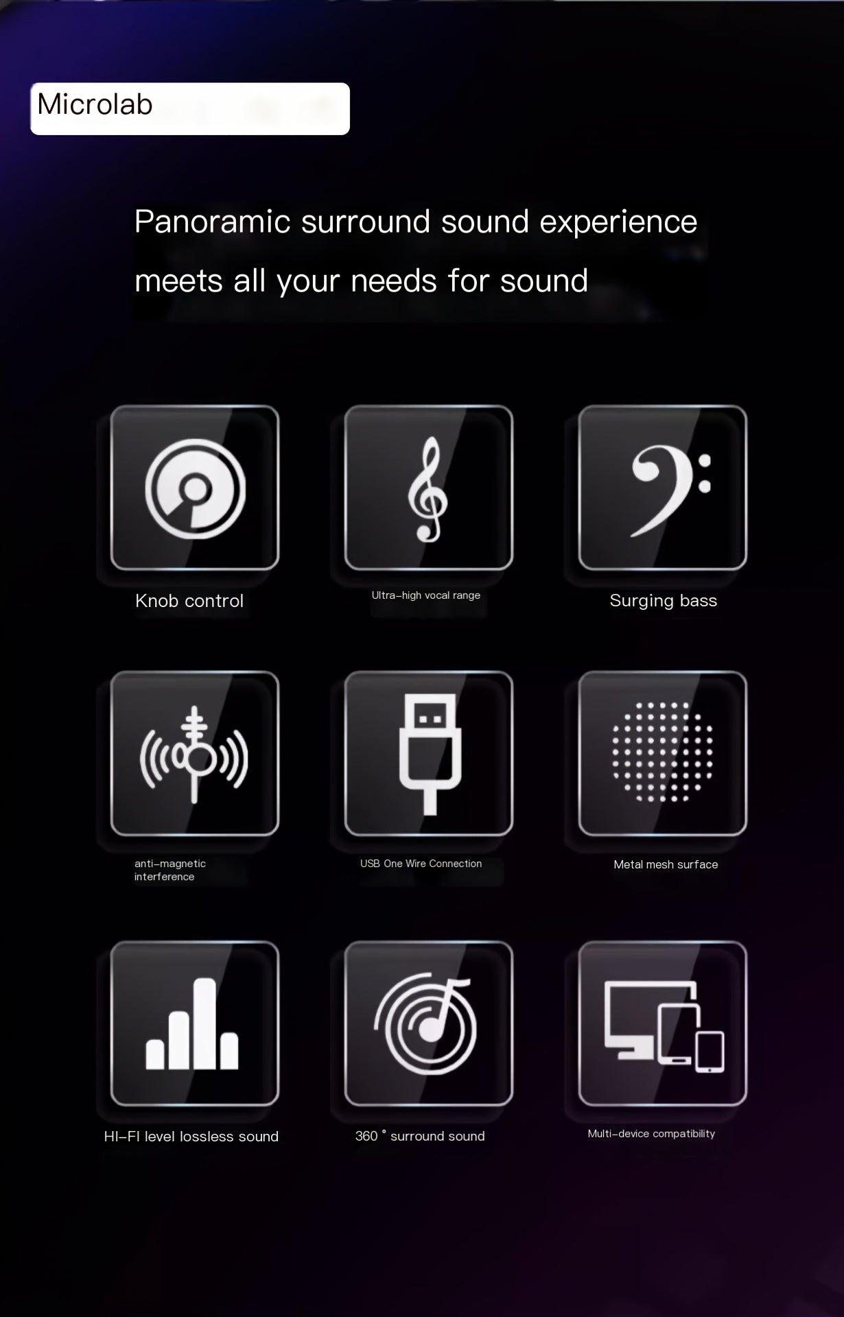 M-T11 Bluetooth wired speaker-Black - Image 5