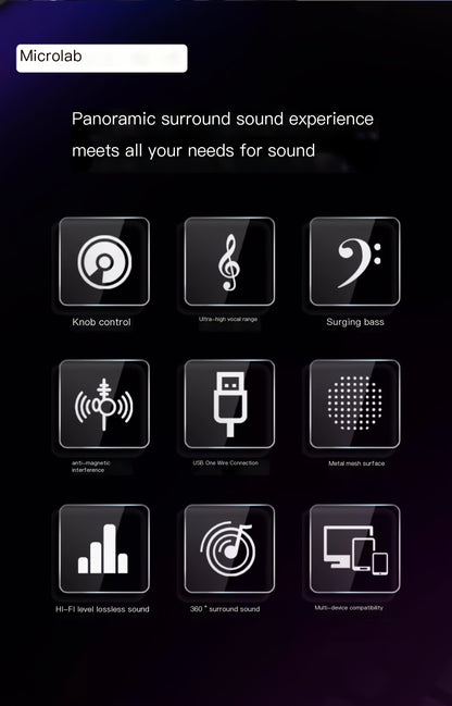 M-T11 Bluetooth wired speaker-Black - Image 5