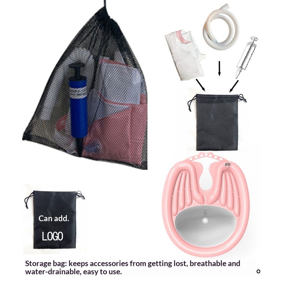 HairWashingBasinPink+DrainageBag - Image 2