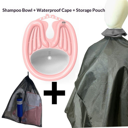 HairWashingBasinPink+DrainageBag - Image 4