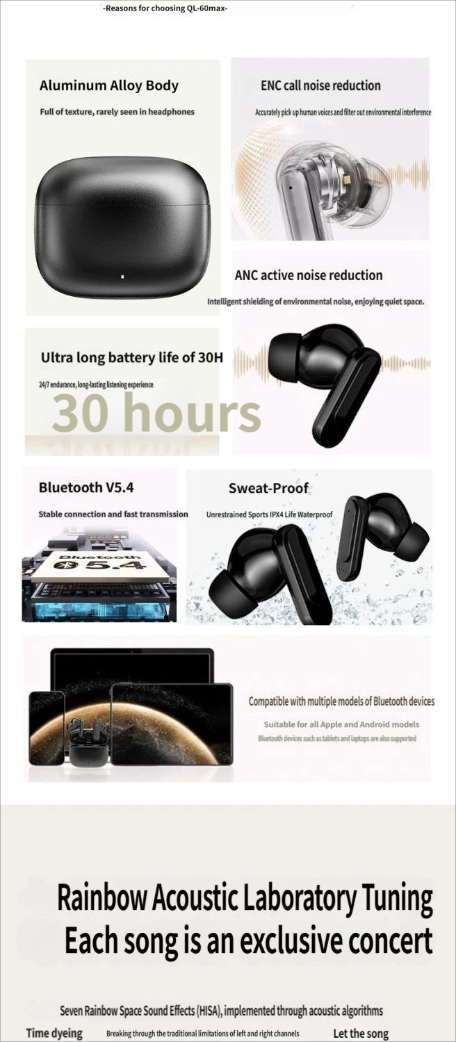 QL-60max Bluetooth headset-Black - Image 4