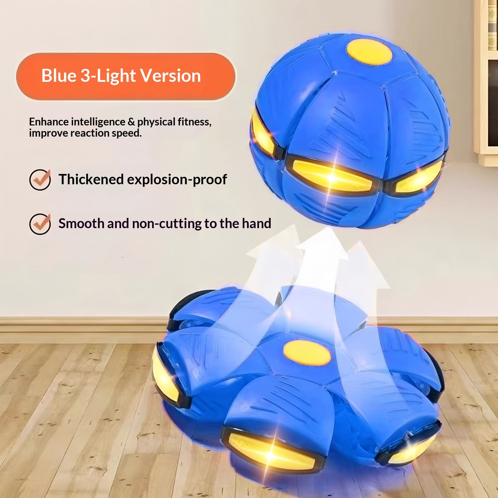 TransformingFlyingSaucerBall-Red(ThreeLights) - Image 3