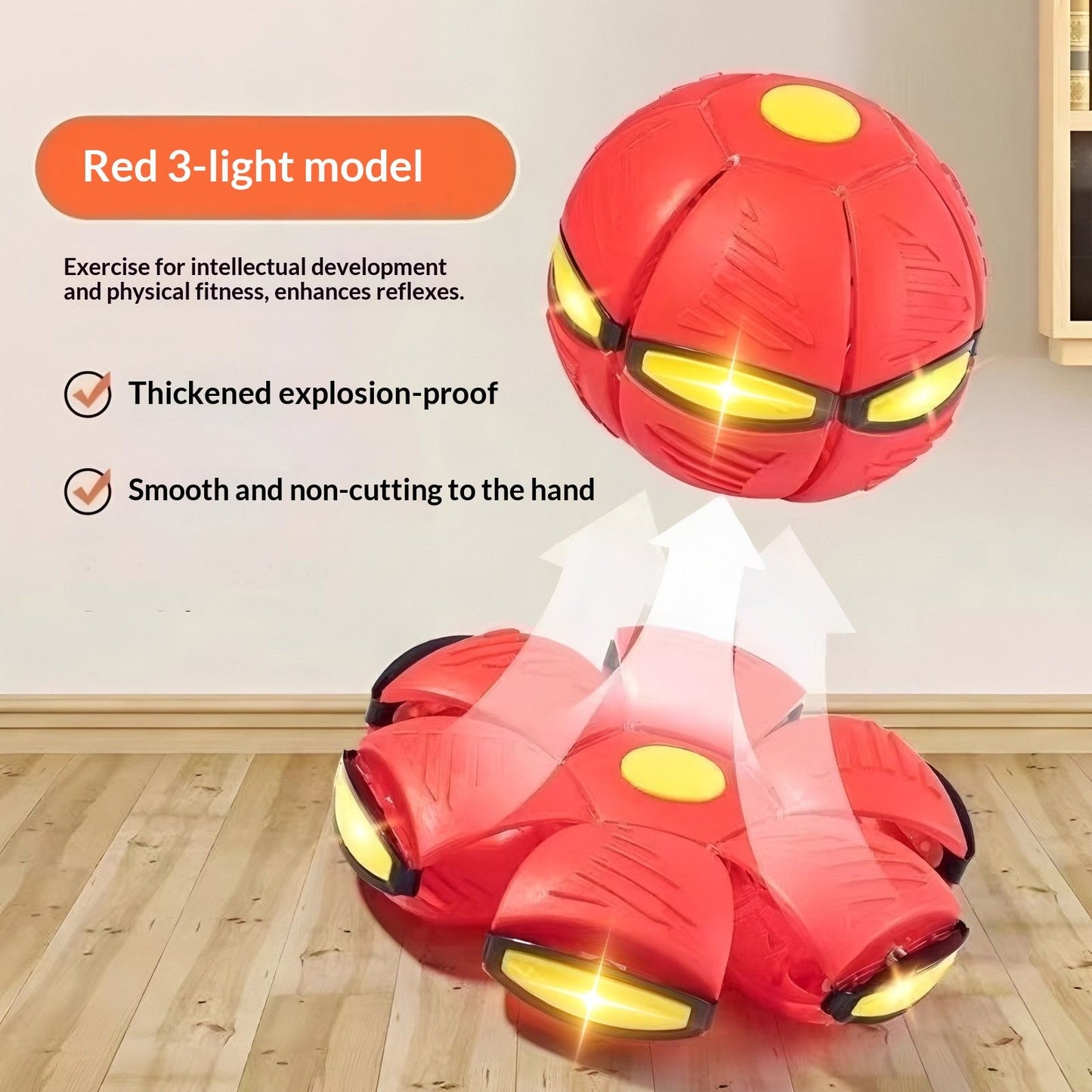 TransformingFlyingSaucerBall-Red(ThreeLights) - Image 4