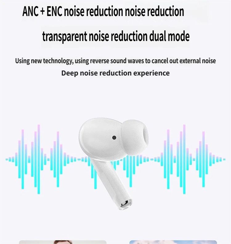 S10-Pro-Max Bluetooth headset-White - Image 4