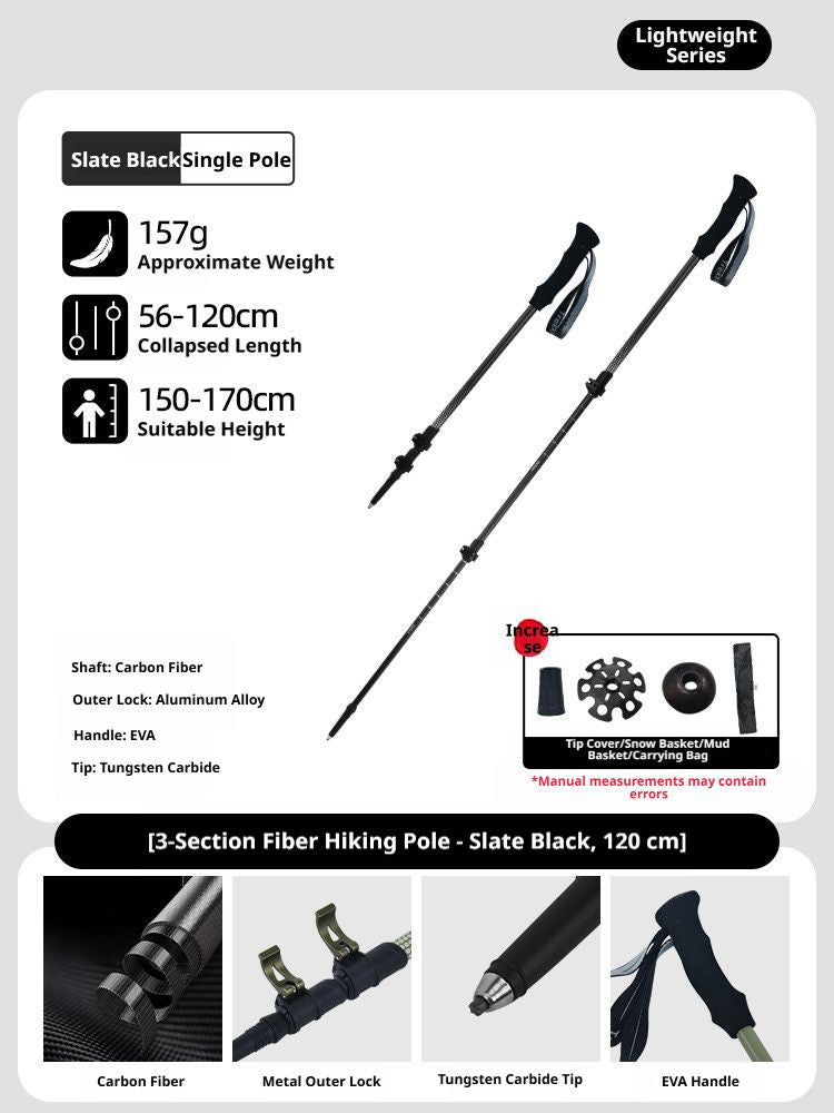 CarbonFiberTelescopicPole-ForHeightsUnder170cm