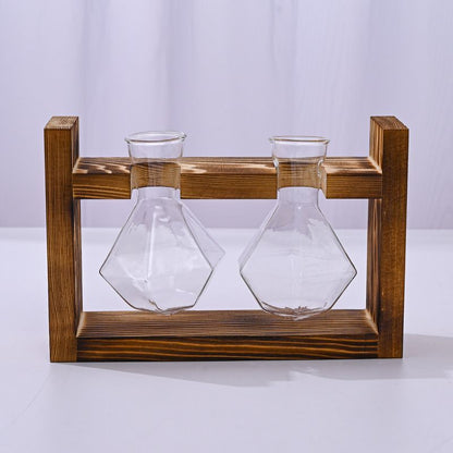 HydroponicWoodenFramewithSnap-On-DiamondDoubleBottle