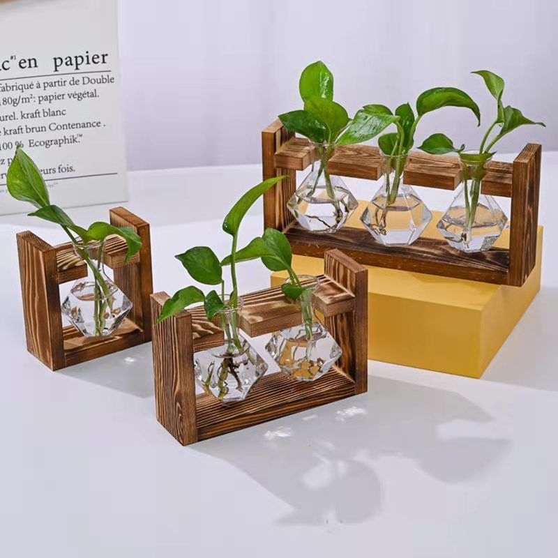 HydroponicWoodenFramewithSnap-On-DiamondSingleBottle - Image 2
