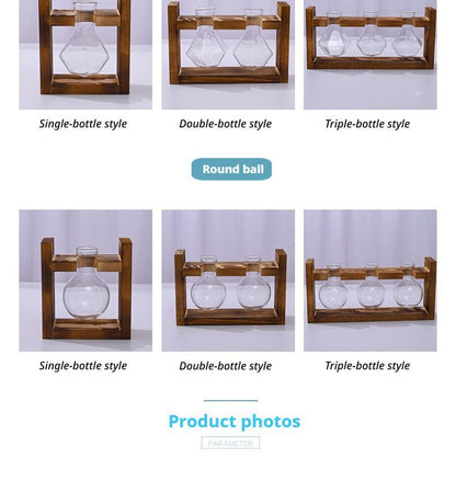 HydroponicWoodenFramewithSnap-On-DiamondTripleBottle - Image 9