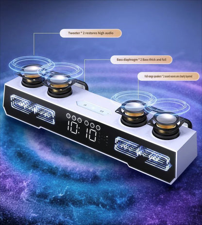 X9-Pro Bluetooth wired speaker-White - Image 6