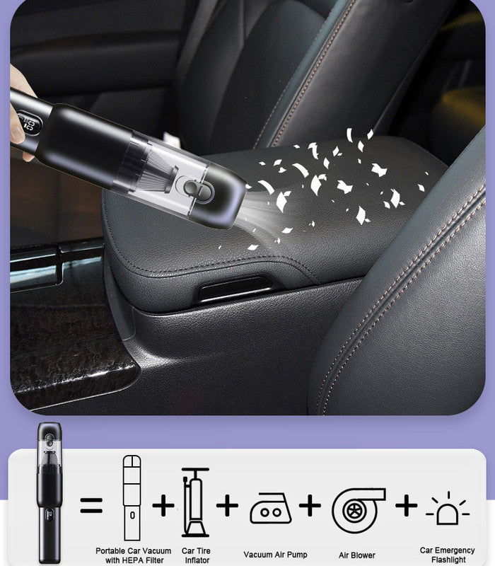 3-in-1 Portable Handheld Cordless Vacuum with 200000pa Suction Power for Small Jobs, Car, Office Desk, Keyboards  - Image 5