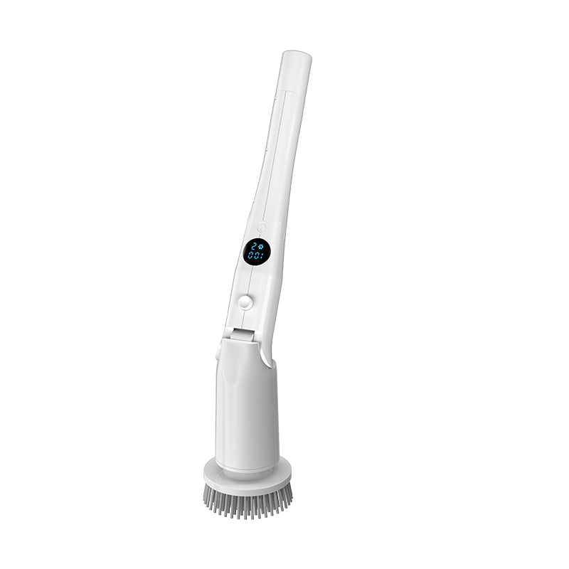 Electric Spin Scrubber Power Shower Cleaning Brush with Extendable Handle & 8 Brush Heads for Bathtub Tile Grout Kitchen Window and Floor - Image 2