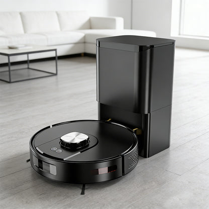 Smart LDS Navigation Robot Vacuum and Mop with Self-Emptying Dock 3500Pa Max Self-Charging Compatible with Alexa & Google Home - Image 2