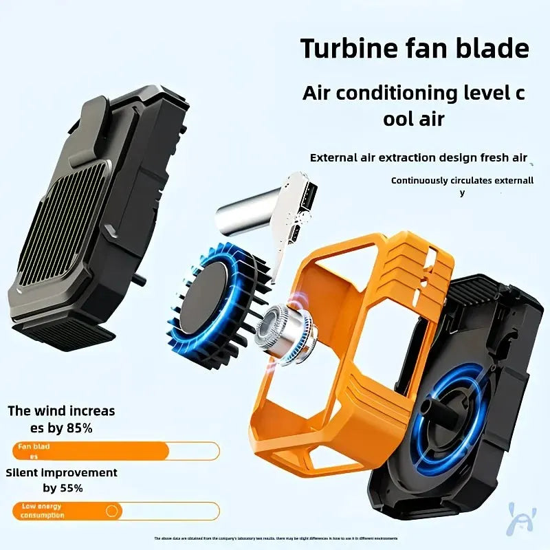 Wall-mounted USB rechargeable dual-purpose fan, integrating rapid cooling, dehumidification, and lighting functions. Features three-speed wind adjustment, can be worn on the waist via a hanging strap, with quiet operation, GREEN - Image 5