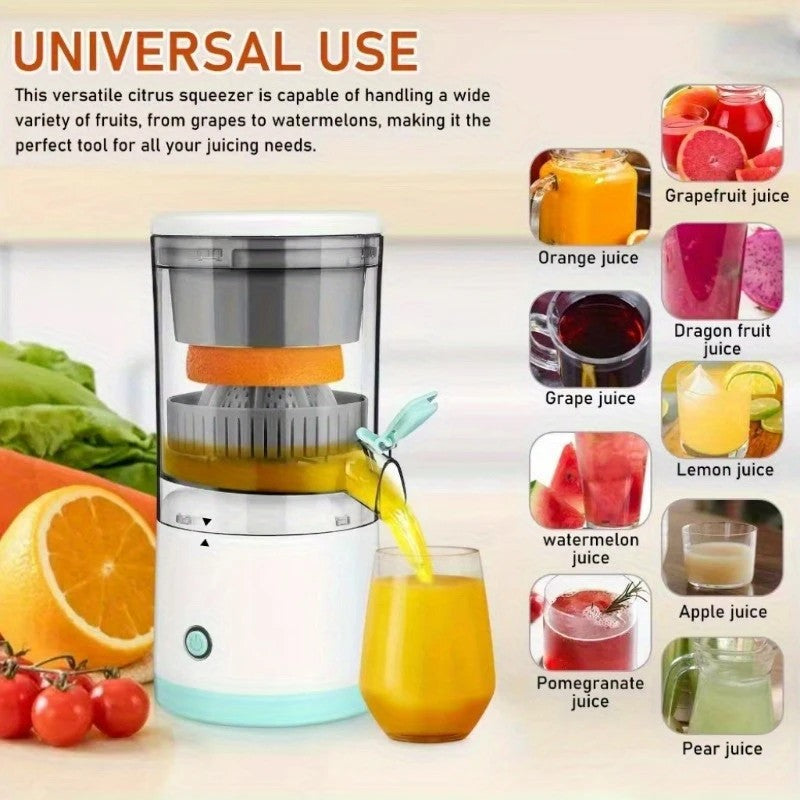 New portable USB juicer, powered by a rechargeable lithium battery, extracts juice from oranges, lemons, watermelons, grapes, and other juicy fruits with the press of a button, efficiently separating pulp residue—a versatile kitchen and travel helper. - Image 8