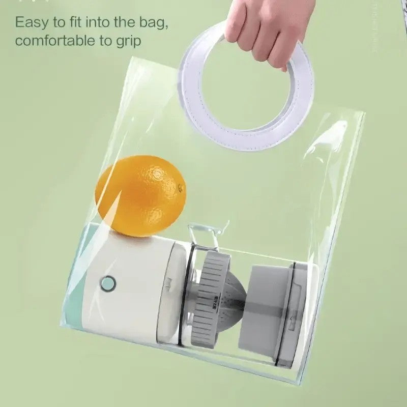 New portable USB juicer, powered by a rechargeable lithium battery, extracts juice from oranges, lemons, watermelons, grapes, and other juicy fruits with the press of a button, efficiently separating pulp residue—a versatile kitchen and travel helper. - Image 9