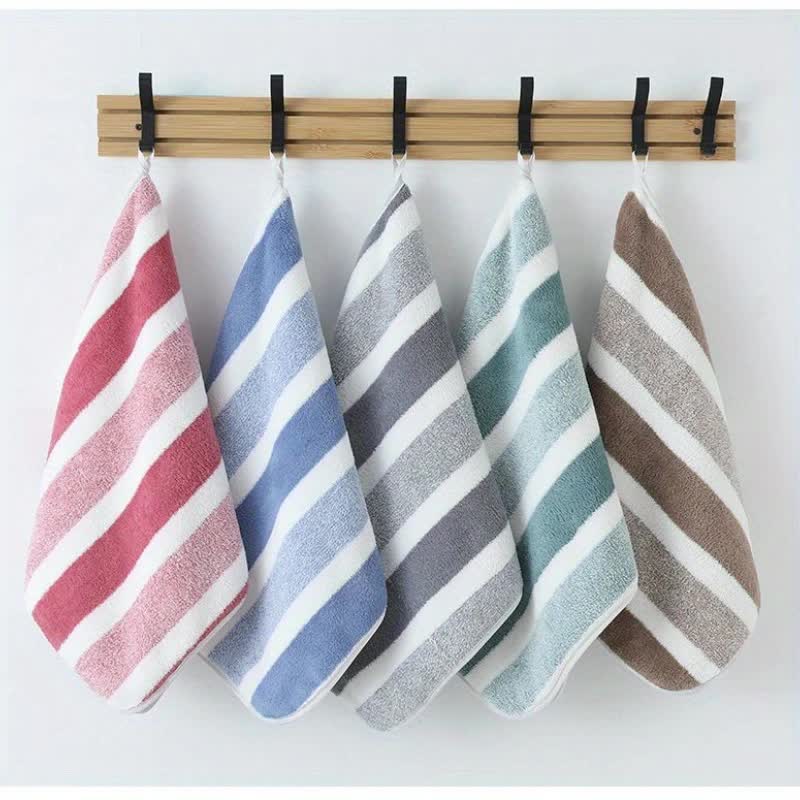 12PCS Thick Absorbent Lint-Free Coral Fleece Kitchen Cleaning Cloth, Easily Removes Grease, Hangable for Drying.PINK - Image 6