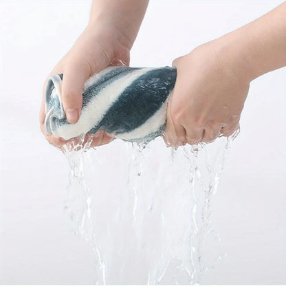 12PCS Thick Absorbent Lint-Free Coral Fleece Kitchen Cleaning Cloth, Easily Removes Grease, Hangable for Drying.PINK - Image 7