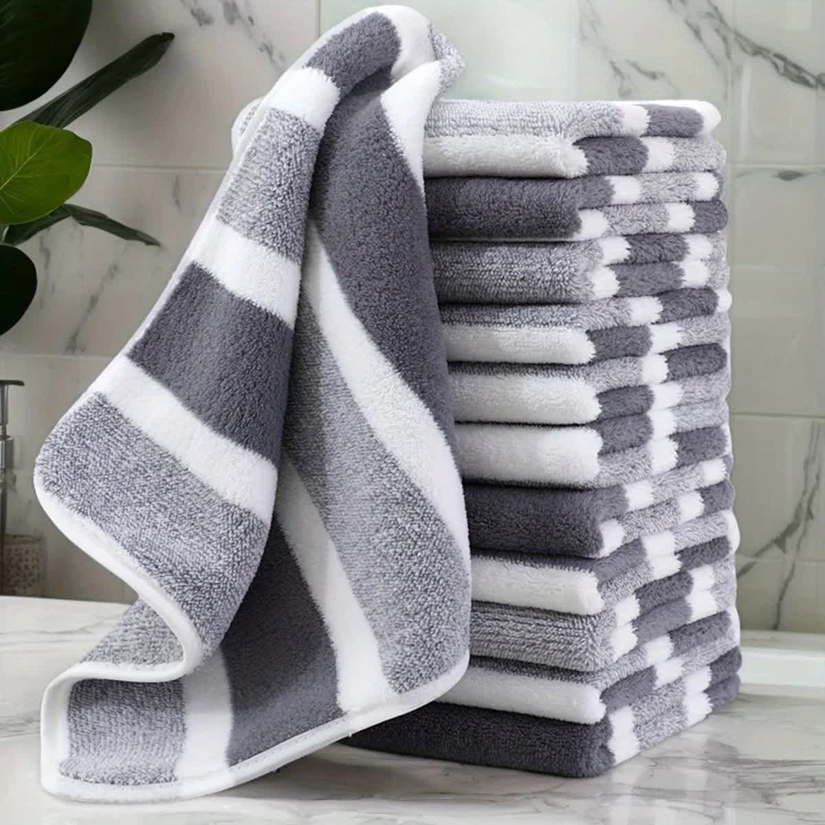 12PCS Thick Absorbent Lint-Free Coral Fleece Kitchen Cleaning Cloth, Easily Removes Grease, Hangable for Drying.PINK - Image 9