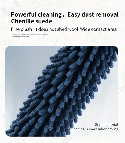 pale green  Household Cleaning Duster / Static Duster / Dust Sweeper / Telescopic & Non-Shedding / Washable & Bendable / High-Reach Cleaning Tool / Cleaning Tools & Supplies - Image 5
