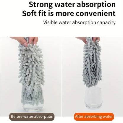 pale green  Household Cleaning Duster / Static Duster / Dust Sweeper / Telescopic & Non-Shedding / Washable & Bendable / High-Reach Cleaning Tool / Cleaning Tools & Supplies - Image 6