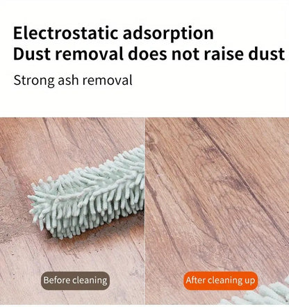 pale green  Household Cleaning Duster / Static Duster / Dust Sweeper / Telescopic & Non-Shedding / Washable & Bendable / High-Reach Cleaning Tool / Cleaning Tools & Supplies - Image 7