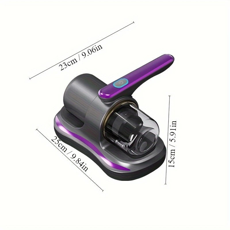 purple Wireless Mite Removal Vacuum: Blue Light Sterilization, Deep Cleaning for Beds & Cars, Long Battery Life, One-Touch Purity - Image 6