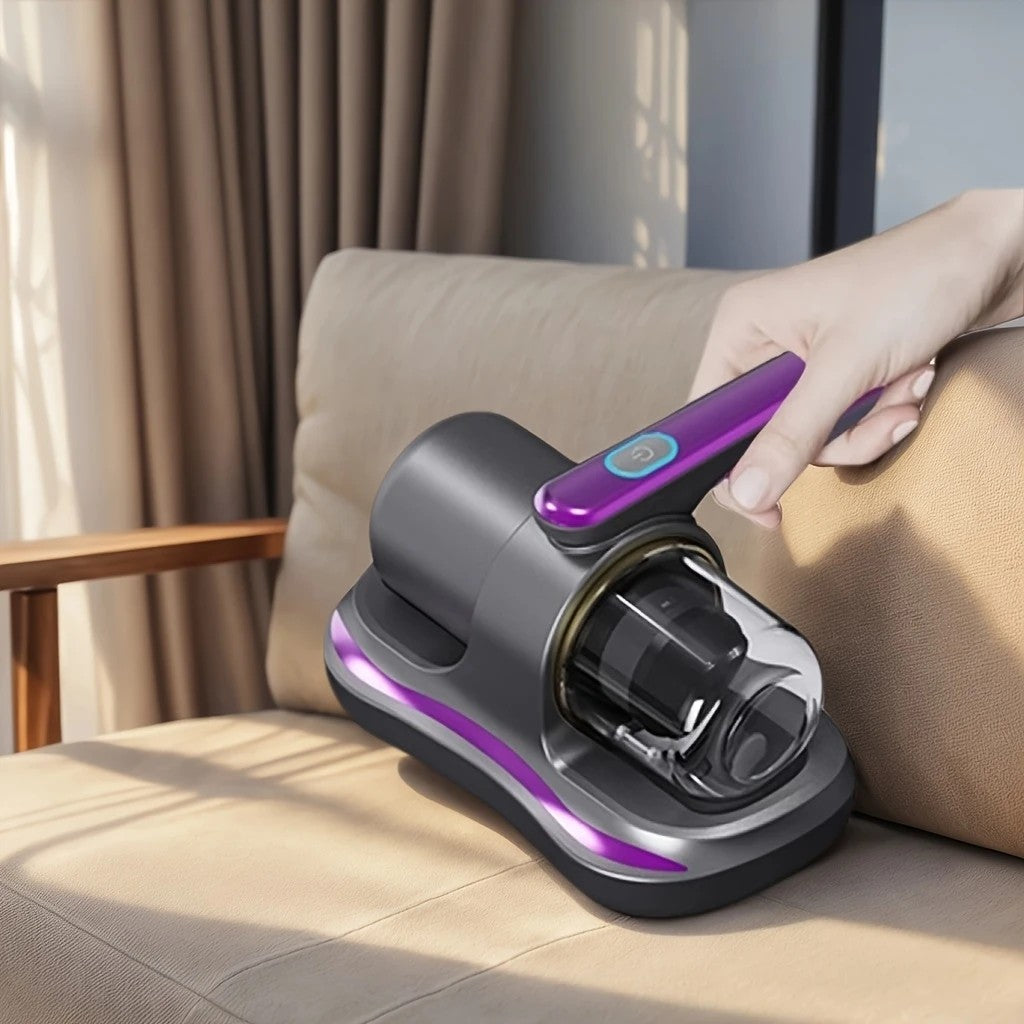 golden Wireless Mite Removal Vacuum: Blue Light Sterilization, Deep Cleaning for Beds & Cars, Long Battery Life, One-Touch Purity - Image 3