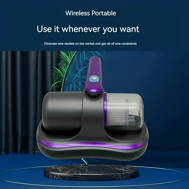 golden Wireless Mite Removal Vacuum: Blue Light Sterilization, Deep Cleaning for Beds & Cars, Long Battery Life, One-Touch Purity - Image 5