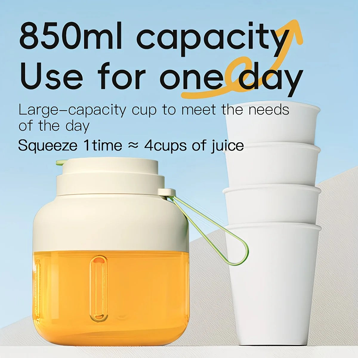 Portable multifunctional large-capacity tumbler, featuring powerful performance for juicing, baby food, and ice crushing. Perfect for home, outdoor, and fitness use, offering fresh and healthy beverages anytime, anywhere.green - Image 2