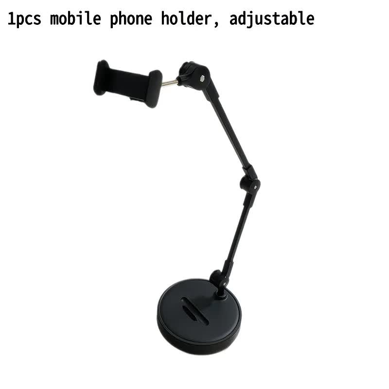 Robust and Adjustable Carbon Steel Phone Holder – Features a 360° Rotating Flexible Long Arm, Durable Carbon Steel Cantilever Base, Perfect for Watching TV Shows, Live Streaming, and Taking Selfies [Black] - Image 9