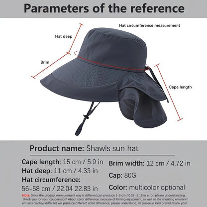 Dark Gray Fashion Wide Brim Sun Hat with Ponytail Hole - Bohemian Baseball Cap Design, Visor, Breathable Polyester - Image 4