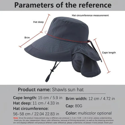 Dark Gray Fashion Wide Brim Sun Hat with Ponytail Hole - Bohemian Baseball Cap Design, Visor, Breathable Polyester - Image 4