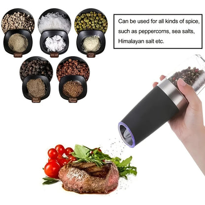 Black Gravity - sensing, grind with tilting —— Intelligent Pepper Grinder, adjust grind fineness freely for seasoning - Image 5