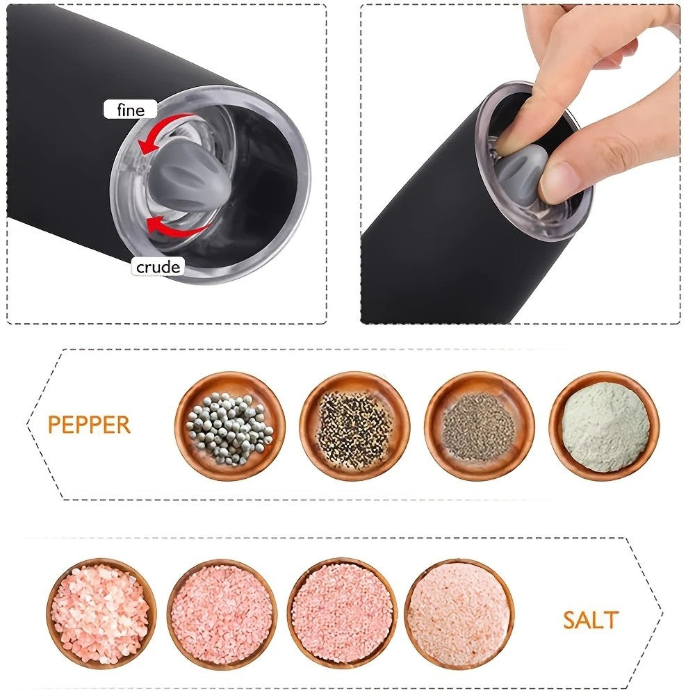 Black Gravity - sensing, grind with tilting —— Intelligent Pepper Grinder, adjust grind fineness freely for seasoning - Image 6