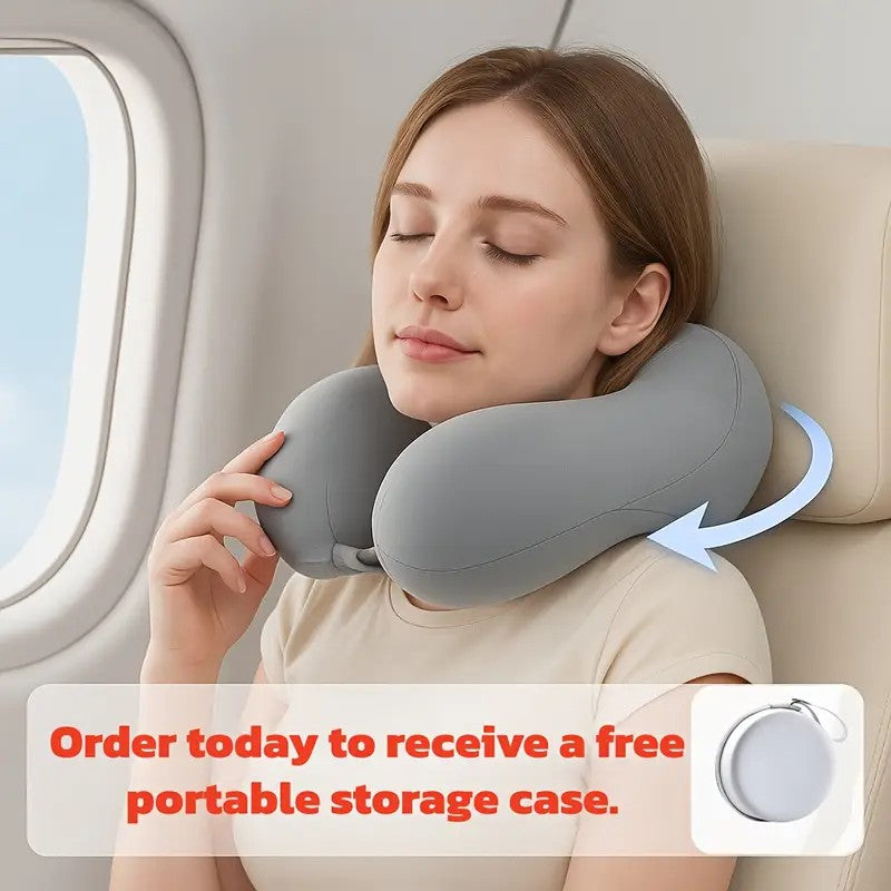 Fruit green Travel & Home Neck Pillow – Ergonomic, portable, perfect for sleep. Fits desks, cars, and long flights. Features slow rebound foam, washable cover. - Image 2