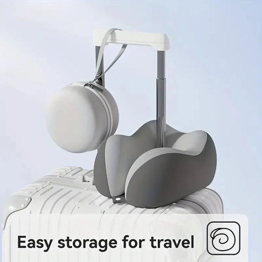 Black Travel & Home Neck Pillow – Ergonomic, portable, perfect for sleep. Fits desks, cars, and long flights. Features slow rebound foam, washable cover. - Image 6