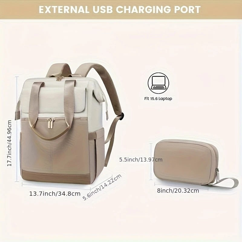 BLACK Korean-style Fashion Compact Backpack, Multi-functional & Large Capacity, Lightweight & Easy to Carry, Fits Daily Commute, Lunch Outings, and Short Trips. - Image 5