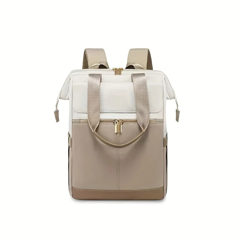 brown Korean-style Fashion Compact Backpack, Multi-functional & Large Capacity, Lightweight & Easy to Carry, Fits Daily Commute, Lunch Outings, and Short Trips. - Image 9