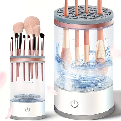 Makeup brush cleaning and drying machine, equipped with a rapid drying system and compact design, suitable for home use and travel. It is an ideal gift for women and for beauty tool care. - Image 6