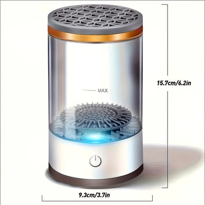 Makeup brush cleaning and drying machine, equipped with a rapid drying system and compact design, suitable for home use and travel. It is an ideal gift for women and for beauty tool care. - Image 9