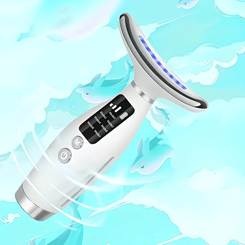 Rechargeable Facial and Neck Beauty Device, 7-Mode Facial Massage, the Perfect Gift for Women and Girls - Image 2