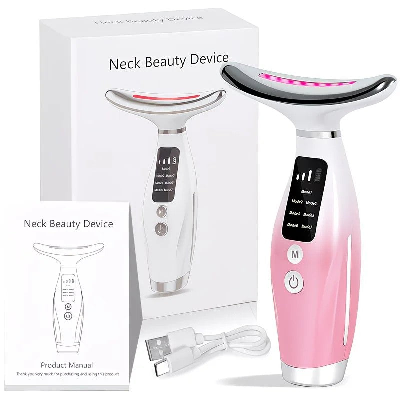 Rechargeable Facial and Neck Beauty Device, 7-Mode Facial Massage, the Perfect Gift for Women and Girls - Image 8