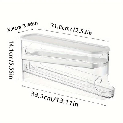 2pcs Automatic Replenishing Egg Box: Refrigerator Storage Essential, Space - saving and Easy to Access - Image 8