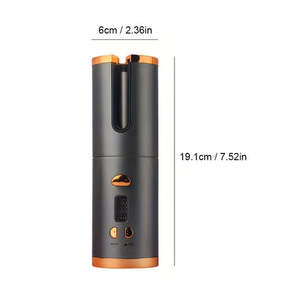 Automatic Hair Curling Wand, Tangle-Free Design, Portable USB Charging Rotating Curling Iron with Ceramic Barrel, Suitable for Long Hair, Fast, Ideal for Hairstyling.Lavender gray - Image 9