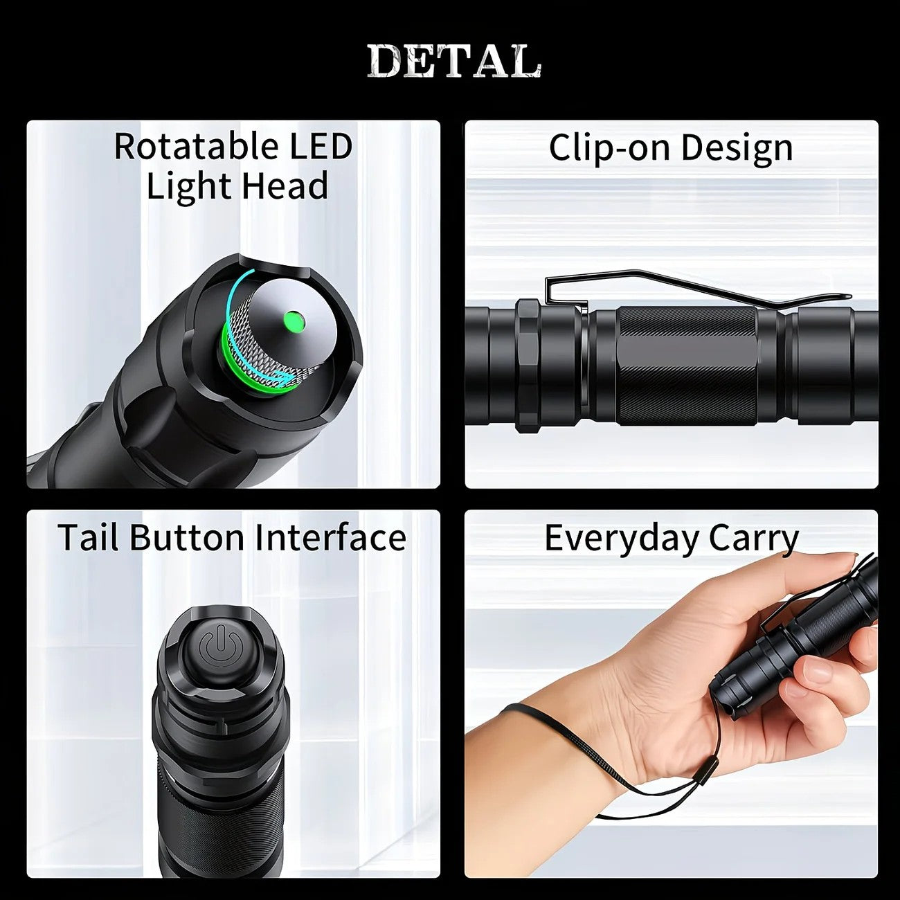 1 piece Red High-Power Red Laser Pointer, Laser Pointer for Indoor Meetings, Tactical Laser Flashlight for Outdoor Camping and Hiking - Image 4