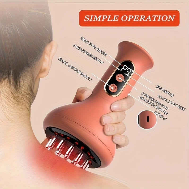 Smart Lymphatic and Back Massager, featuring deep tissue massage and portable design. Powered by USB with a modern aesthetic, it's a perfect holiday health gift for loved ones. - Image 3