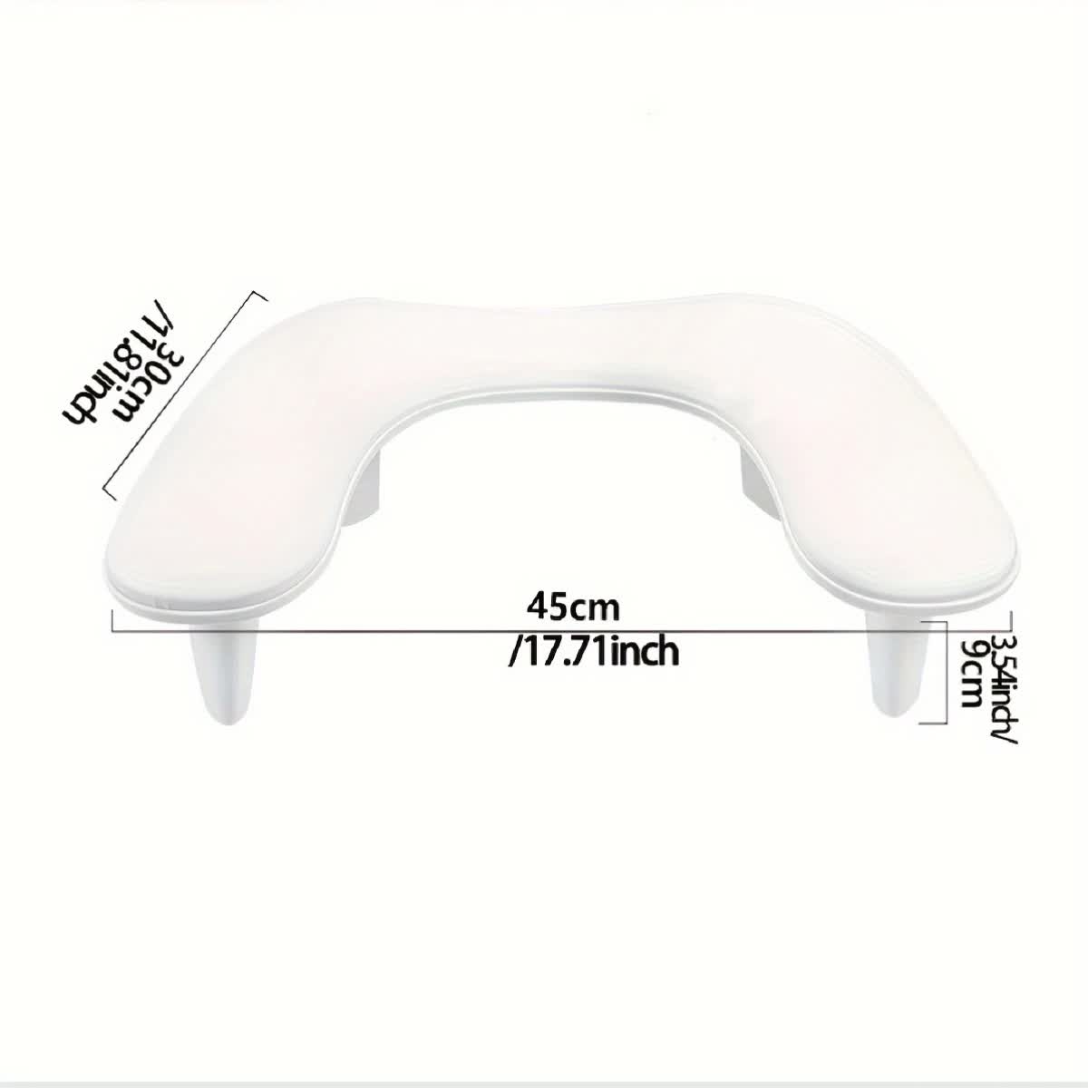 Pink This handheld nail care device integrates a U-shaped pillow and comes with a portable detachable stand. Designed with an inclined PU material and a sturdy base, it is crafted for both comfort and portability. - Image 7