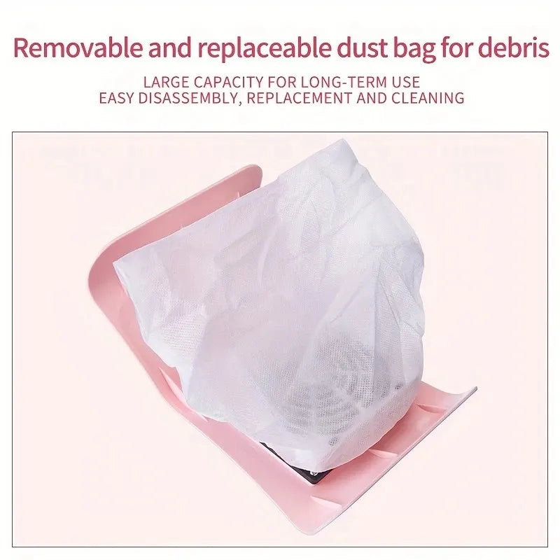 Nail Dust Collector: USB-Powered, Strong Suction, One-Touch Operation, Say Goodbye to Dust Troubles.PINK - Image 5