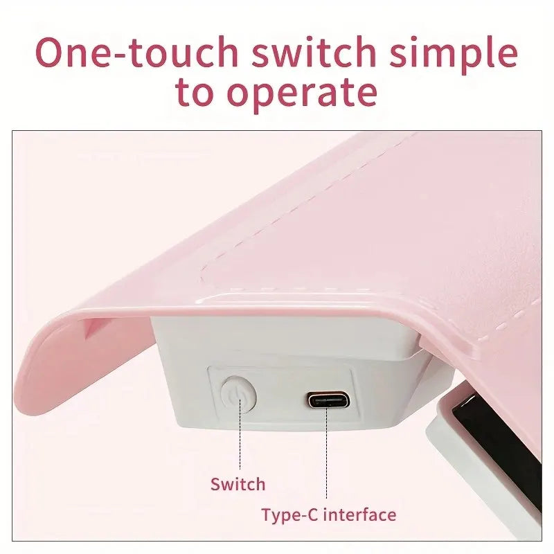 Nail Dust Collector: USB-Powered, Strong Suction, One-Touch Operation, Say Goodbye to Dust Troubles.PINK - Image 9