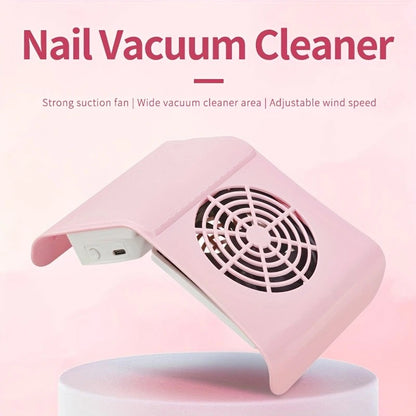 Nail Dust Collector: USB-Powered, Strong Suction, One-Touch Operation, Say Goodbye to Dust Troubles.WHITE - Image 2